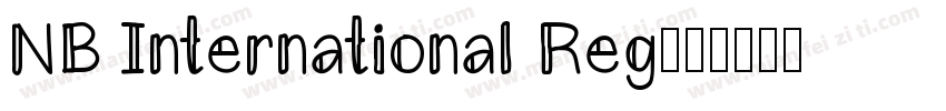 NB International Reg字体转换